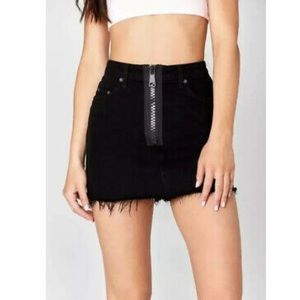 Carmar Denim zipper black skirt